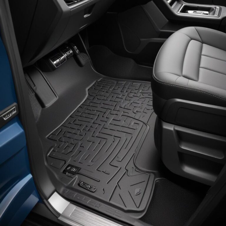 Premium custom fit floor liners protecting a Volkswagen Atlas interior