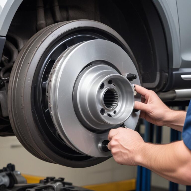 Installing a new wheel hub assembly on a Volkswagen Atlas